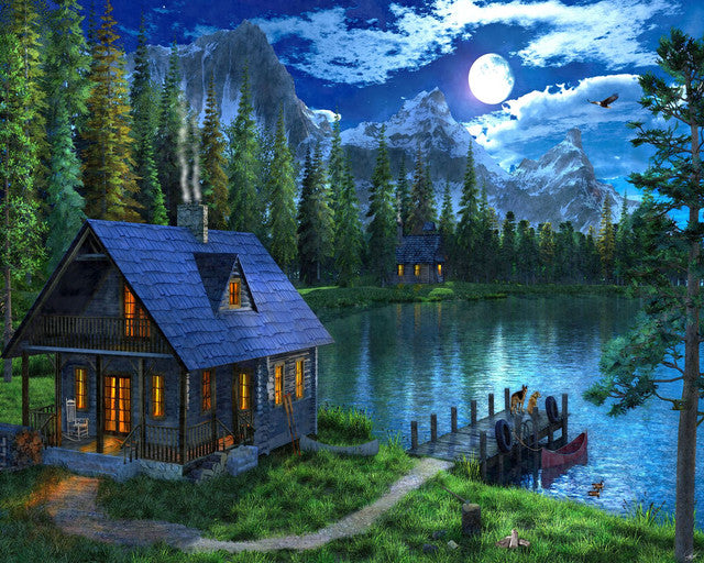 Peinture Par Numéros - Lac Nocturne