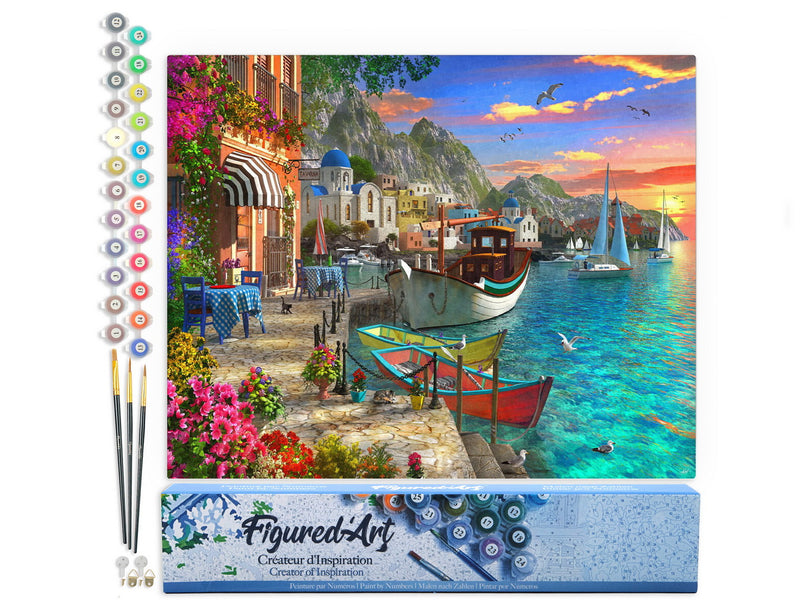 Peinture Par Numéros - Port Fleuri