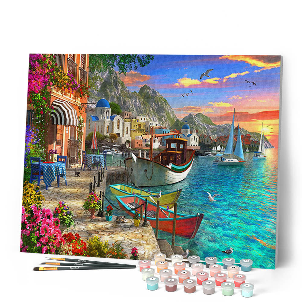 Paint By Numbers - Flowery Port