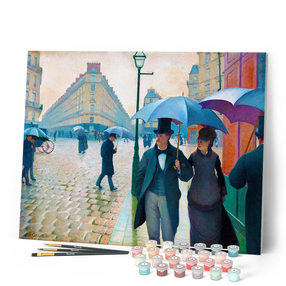 Peinture Par Numéros - Rue De Paris, Temps De Pluie - Gustave Caillebotte