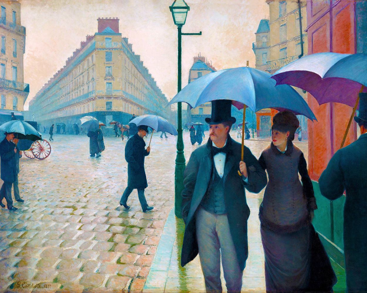 Peinture Par Numéros - Rue De Paris, Temps De Pluie - Gustave Caillebotte