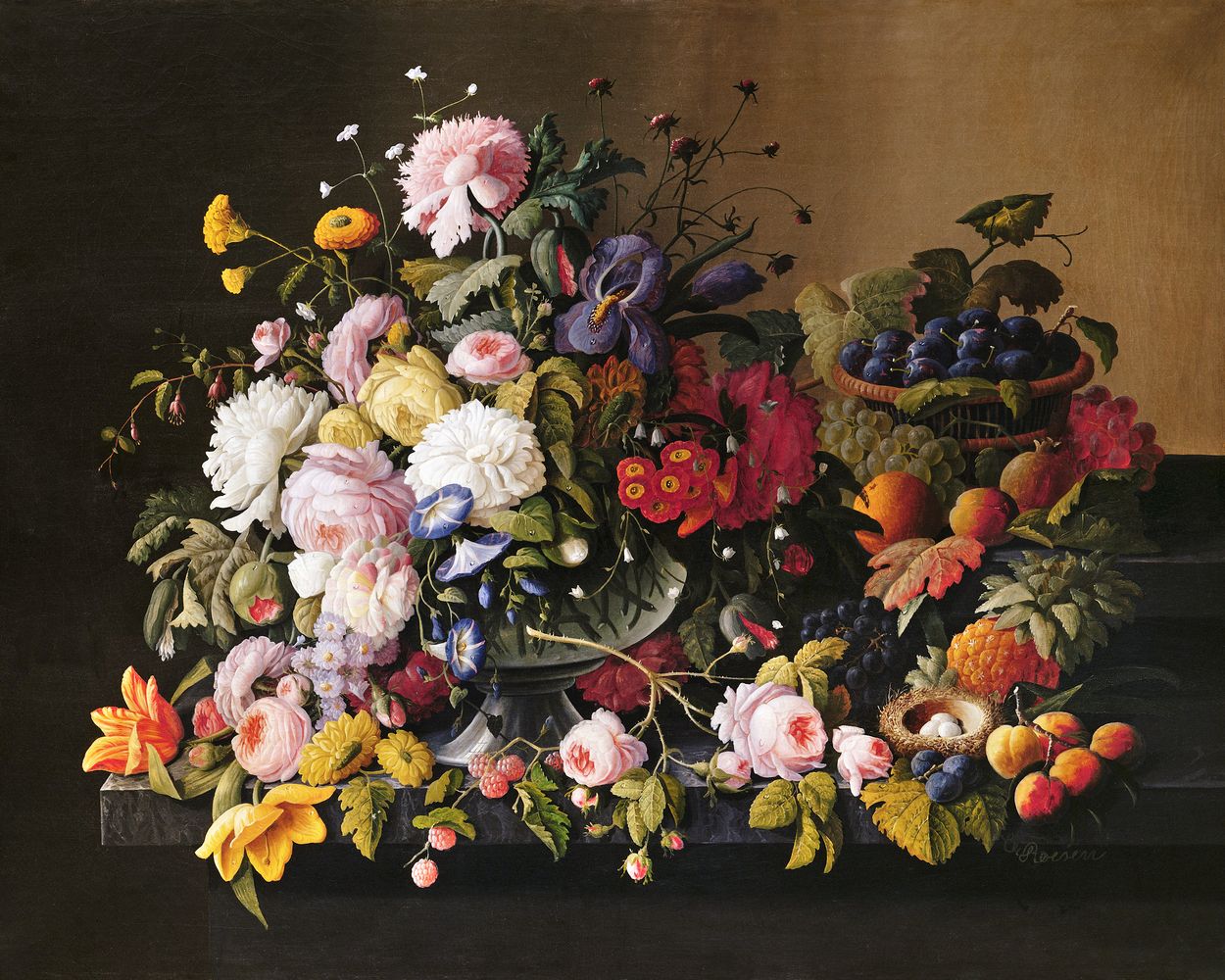Peinture Par Numéros - Fleurs Et Fruits - Severin Roesen