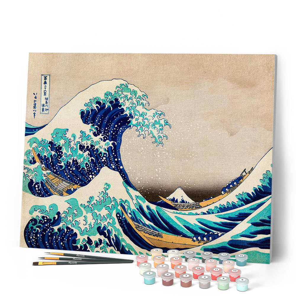 Paint By Numbers - The Great Wave Off Kanagawa - Katsushika Hokusai