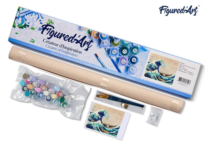 Peinture Par Numéros - La Grande Vague De Kanagawa - Katsushika Hokusai