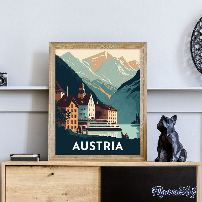 Peinture Par Numéros - Affiche Vintage Hallstatt