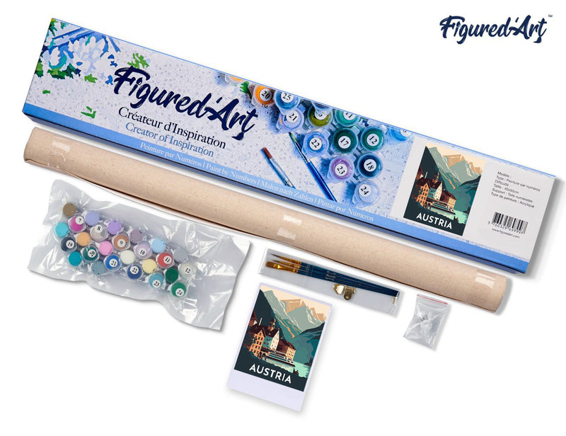 Peinture Par Numéros - Affiche Vintage Hallstatt