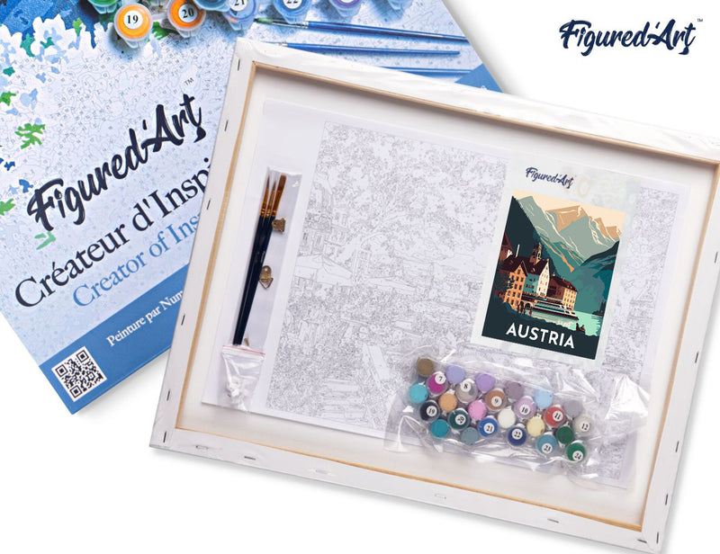 Peinture Par Numéros - Affiche Vintage Hallstatt