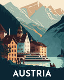 Peinture Par Numéros - Affiche Vintage Hallstatt