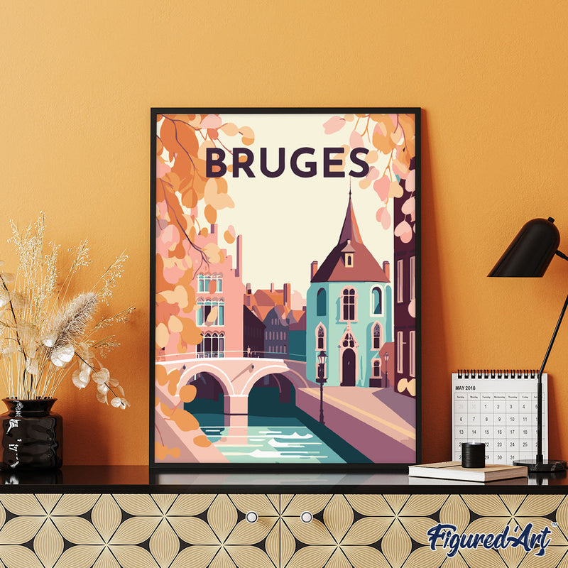 Peinture Par Numéros - Affiche Vintage Bruges