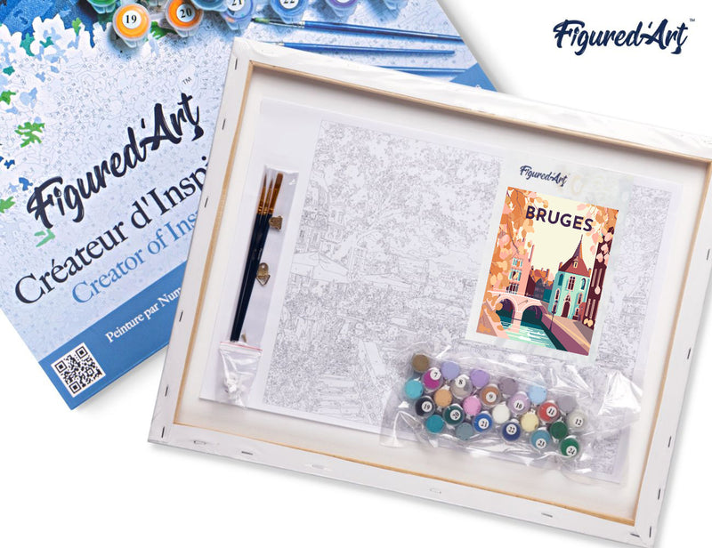 Peinture Par Numéros - Affiche Vintage Bruges