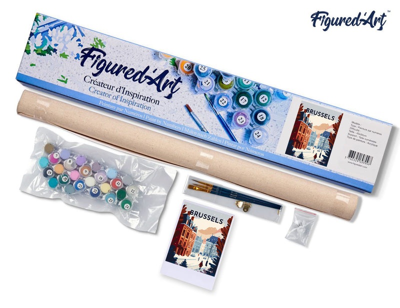 Peinture Par Numéros - Affiche Vintage Bruxelles