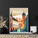 Peinture Par Numéros - Affiche Vintage Prague