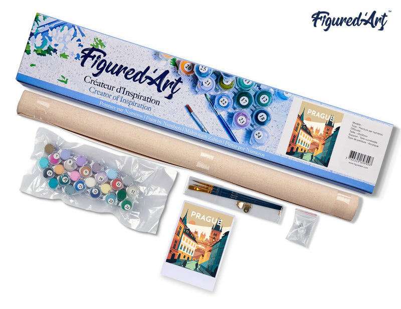 Peinture Par Numéros - Affiche Vintage Prague