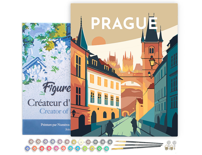 Peinture Par Numéros - Affiche Vintage Prague