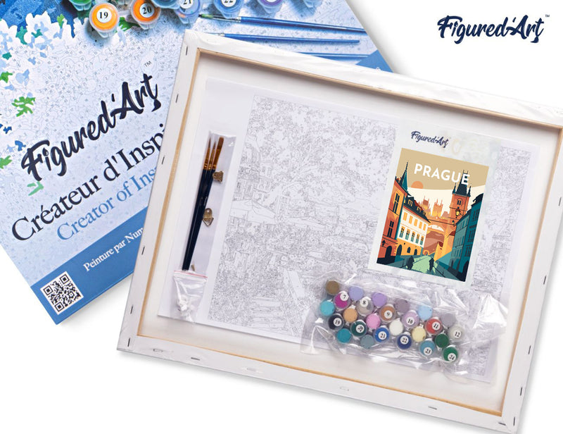 Peinture Par Numéros - Affiche Vintage Prague