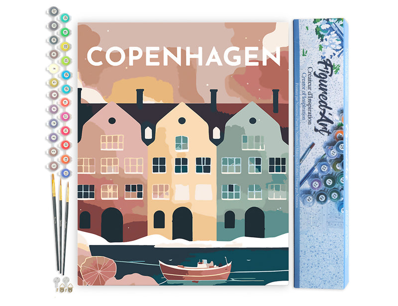 Peinture Par Numéros - Affiche Vintage Copenhague