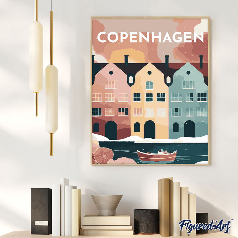 Peinture Par Numéros - Affiche Vintage Copenhague
