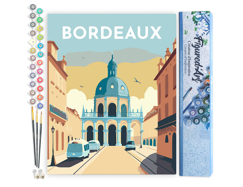 Peinture Par Numéros - Affiche Vintage Bordeaux