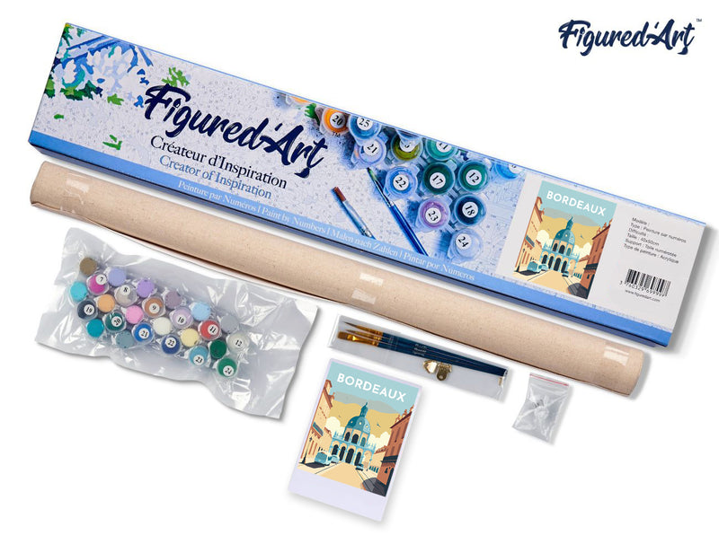 Peinture Par Numéros - Affiche Vintage Bordeaux