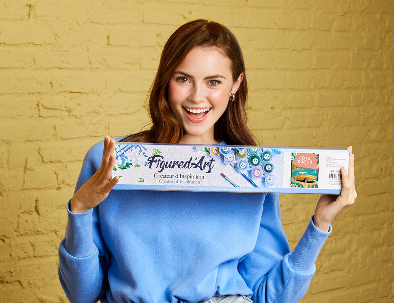 Peinture Par Numéros - Affiche Vintage Côte D'Azur