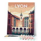 Peinture Par Numéros - Affiche Vintage Lyon