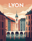 Peinture Par Numéros - Affiche Vintage Lyon