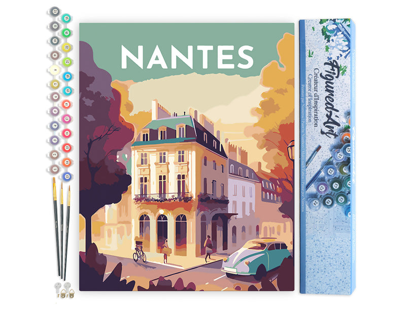 Peinture Par Numéros - Affiche Vintage Nantes