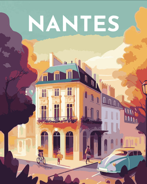 Peinture Par Numéros - Affiche Vintage Nantes