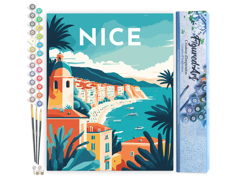 Peinture Par Numéros - Affiche Vintage Nice