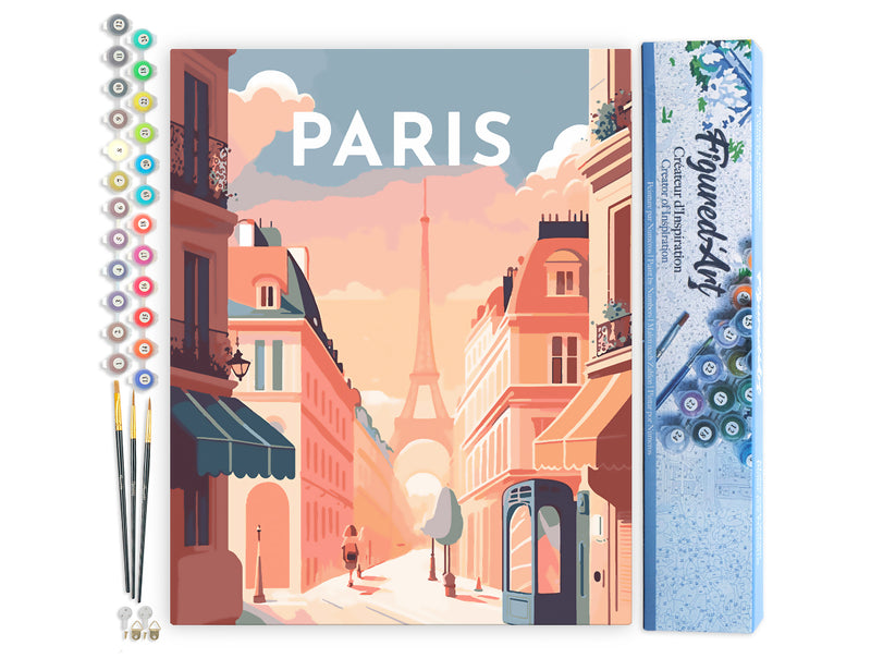 Peinture Par Numéros - Affiche Vintage Paris