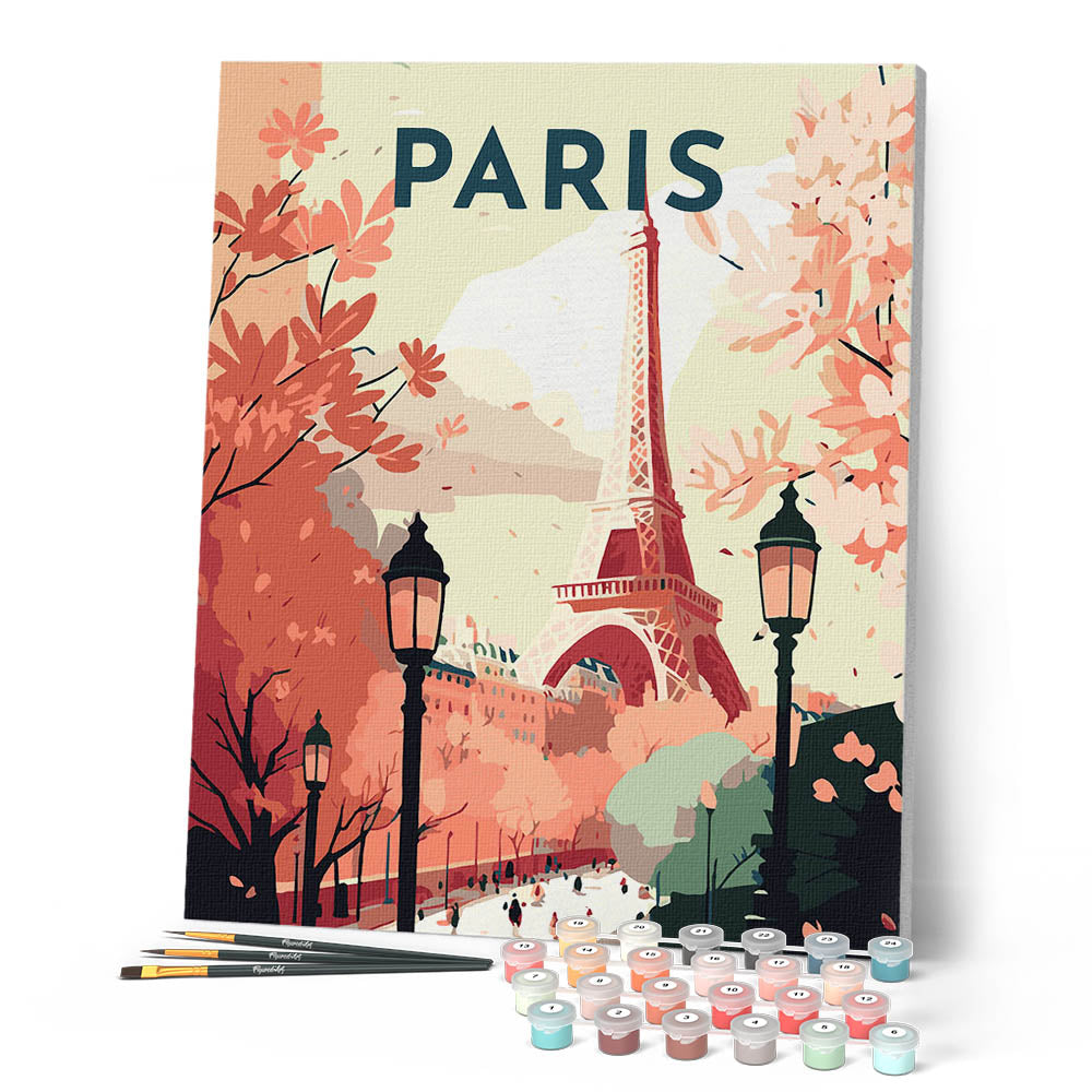 Peinture Par Numéros - Affiche Vintage Paris 2