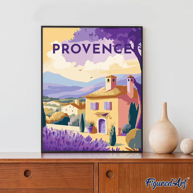Peinture Par Numéros - Affiche Vintage Provence