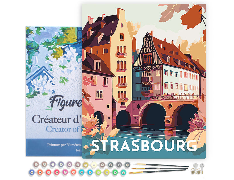 Peinture Par Numéros - Affiche Vintage Strasbourg