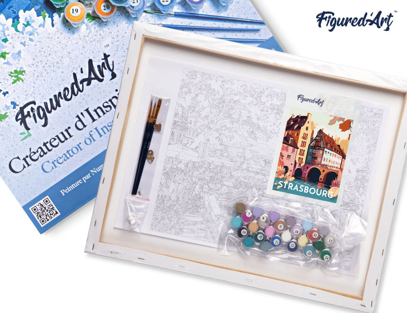 Peinture Par Numéros - Affiche Vintage Strasbourg