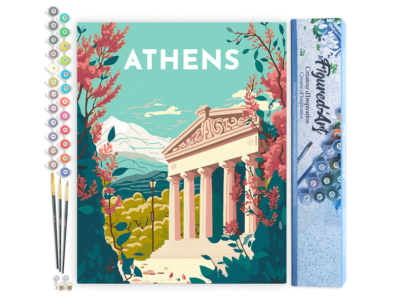 Peinture Par Numéros - Affiche Vintage Athènes
