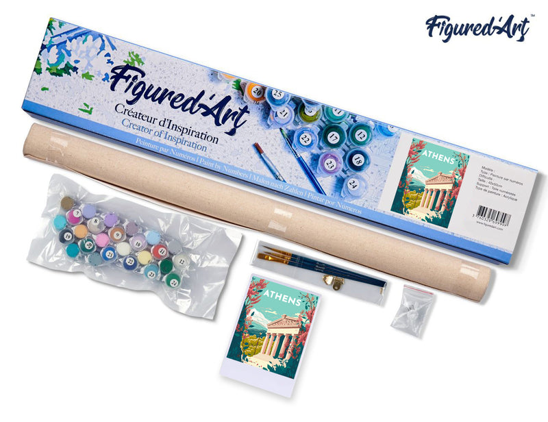 Peinture Par Numéros - Affiche Vintage Athènes