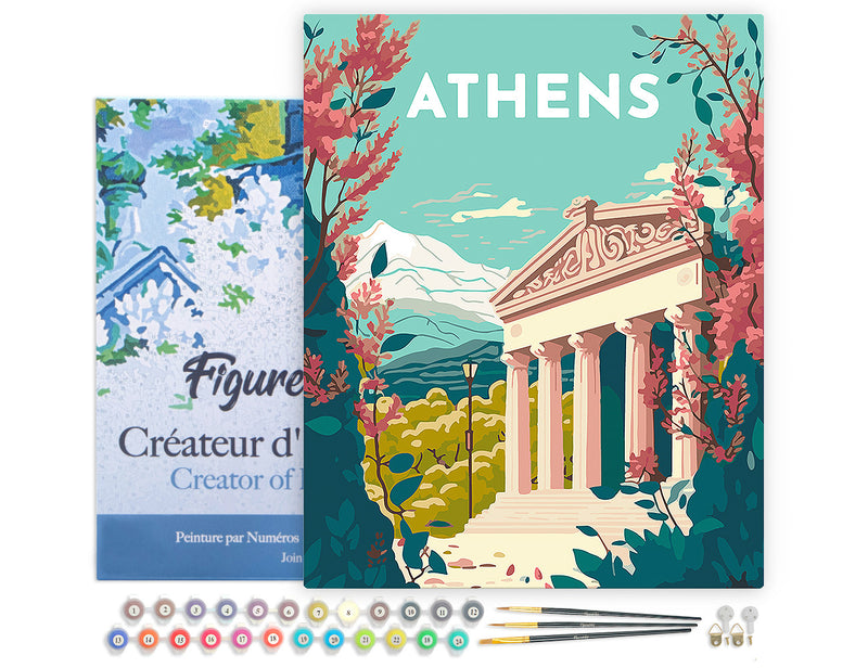 Peinture Par Numéros - Affiche Vintage Athènes