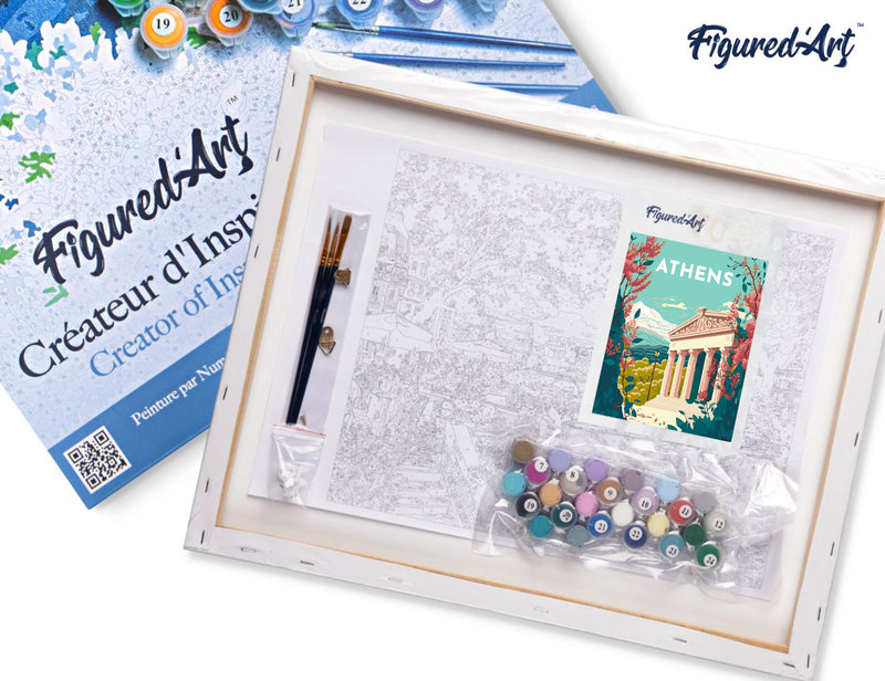 Peinture Par Numéros - Affiche Vintage Athènes