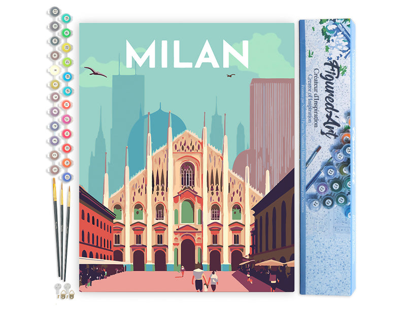 Peinture Par Numéros - Affiche Vintage Milan