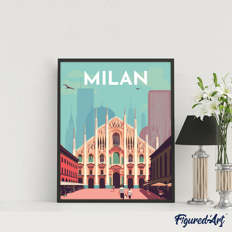 Peinture Par Numéros - Affiche Vintage Milan