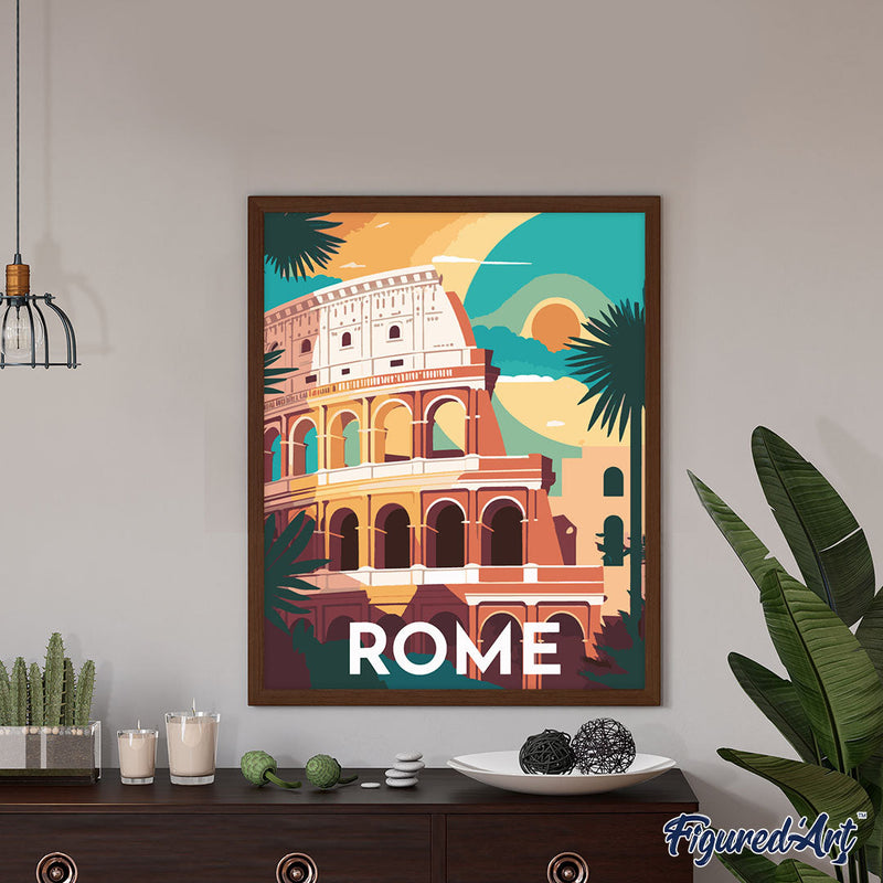 Peinture Par Numéros - Affiche Vintage Rome