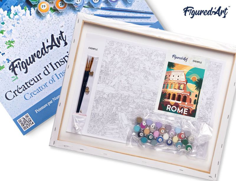 Peinture Par Numéros - Affiche Vintage Rome