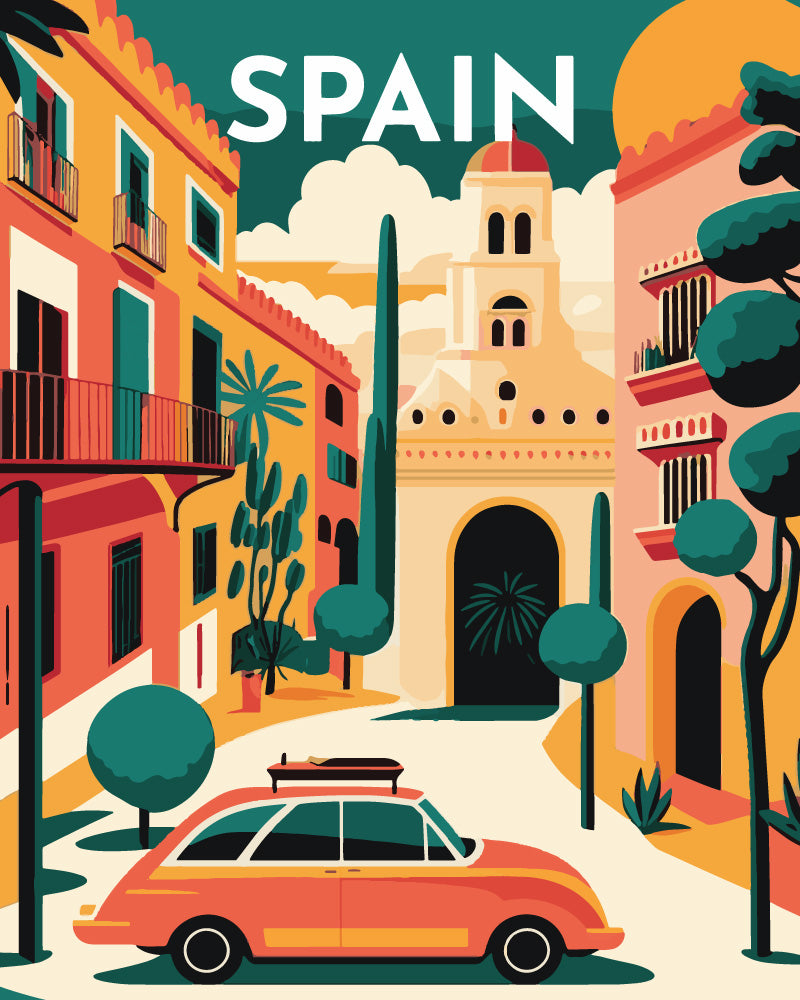 Peinture Par Numéros - Affiche Vintage Séville