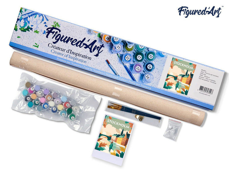 Peinture Par Numéros - Affiche Vintage Stockholm