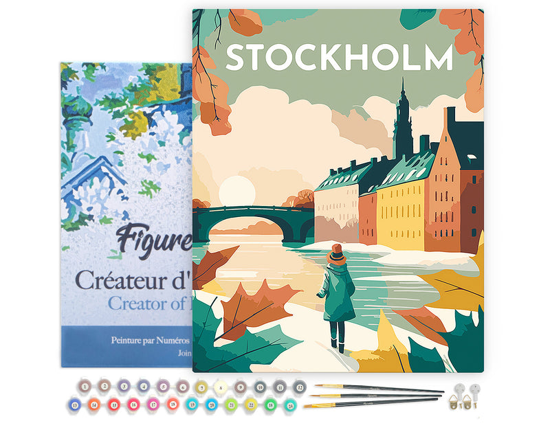 Peinture Par Numéros - Affiche Vintage Stockholm