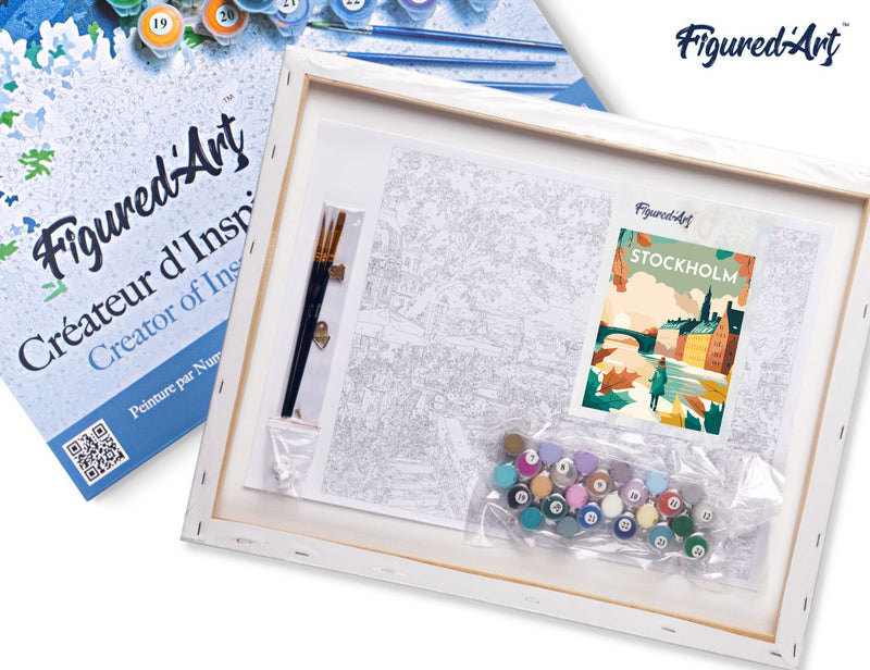 Peinture Par Numéros - Affiche Vintage Stockholm