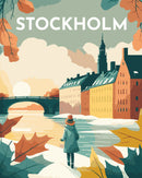 Peinture Par Numéros - Affiche Vintage Stockholm