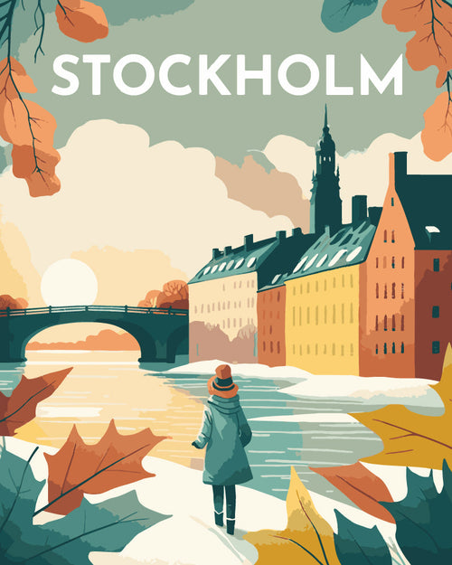 Peinture Par Numéros - Affiche Vintage Stockholm