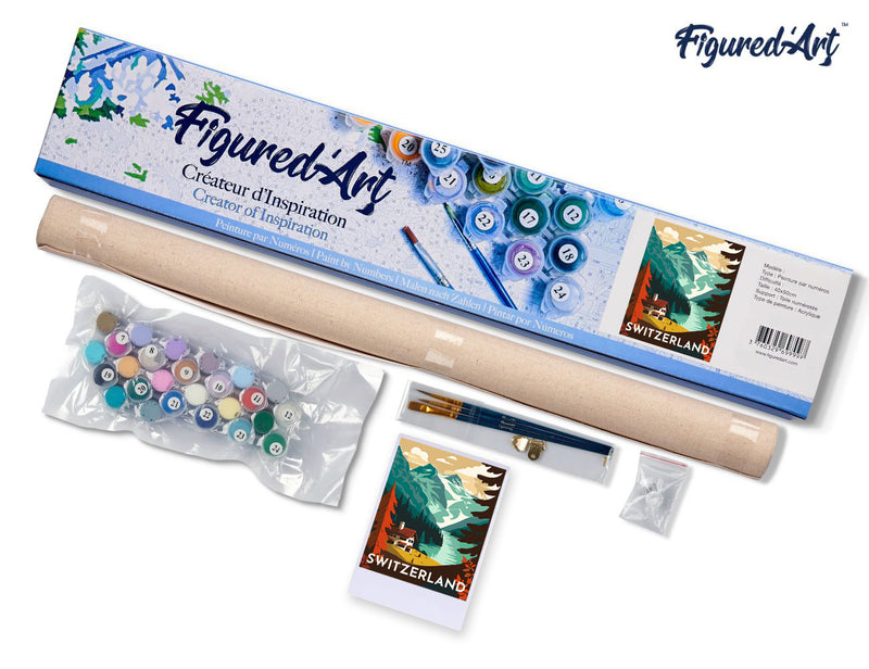 Peinture Par Numéros - Affiche Vintage Berne