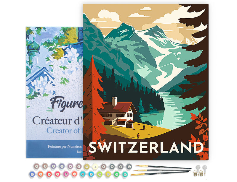 Peinture Par Numéros - Affiche Vintage Berne